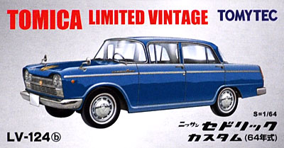 ニッサン セドリック カスタム 1964年式 (青) ミニカー (トミーテック トミカリミテッド ヴィンテージ No.LV-124b) 商品画像