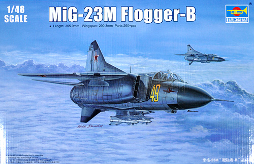 MiG-23M フロッガー B型 プラモデル (トランペッター 1/48 エアクラフト プラモデル No.02853) 商品画像