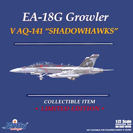 EA-18G グラウラー VAQ-141 シャドウホークス 完成品 (ウイッティ・ウイングス 1/72 スカイ ガーディアン シリーズ （現用機） No.75194) 商品画像