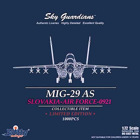 MiG-29AS スロバキア空軍 #0921 完成品 (ウイッティ・ウイングス 1/72 スカイ ガーディアン シリーズ （現用機） No.75216) 商品画像