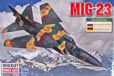 ソビエト軍 MiG-23 プラモデル (ミニクラフト 1/144 軍用機プラスチックモデルキット No.14655) 商品画像