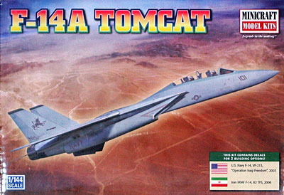 F-14A トムキャット プラモデル (ミニクラフト 1/144 軍用機プラスチックモデルキット No.14657) 商品画像