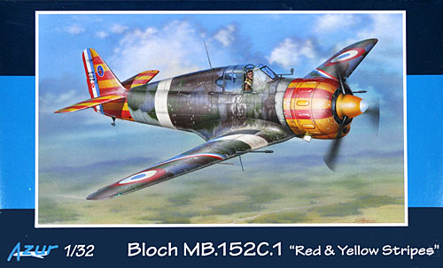 ブロッシュ MB152C.1 戦闘機 ヴィシー空軍 プラモデル (アズール 1/32 航空機モデル No.A32094) 商品画像