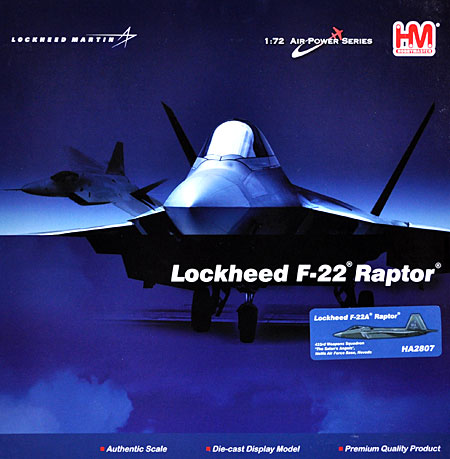 F-22 ラプター 第443戦闘兵器飛行隊 完成品 (ホビーマスター 1/72 エアパワー シリーズ （ジェット） No.HA2807) 商品画像