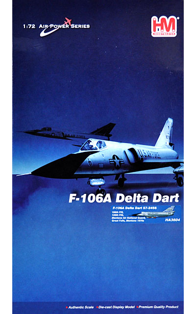 F-106A デルタダート 57-2465 完成品 (ホビーマスター 1/72 エアパワー シリーズ （ジェット） No.HA3604) 商品画像
