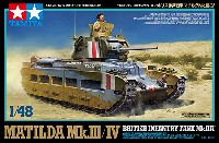 タミヤ 1/48 ミリタリーミニチュア シリーズ イギリス 歩兵戦車 マチルダ Mk.3/4