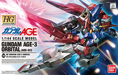 AGE-3O ガンダム AGE-3 オービタル プラモデル (バンダイ 1/144 HG ガンダムAGE（エイジ） No.026) 商品画像