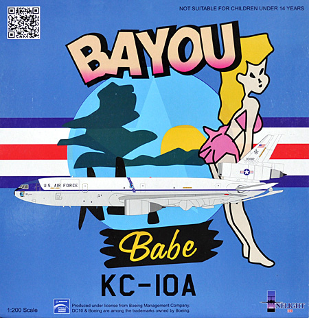 KC-10A エクステンダー アメリカ空軍 第2爆撃航空団 BAYOU BABE バークスデール空軍基地 (83-0082) 完成品 (INFLIGHT 200 1/200 ダイキャスト完成品モデル （エアライン） No.IF2KC100612) 商品画像