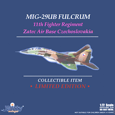 MiG-29UB フルクラム チェコスロバキア ジャテツ空軍基地 (4402) 完成品 (ウイッティ・ウイングス 1/72 スカイ ガーディアン シリーズ （現用機） No.75221) 商品画像