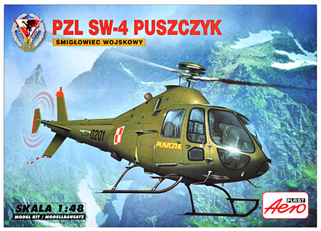 PZL SW-4 軍用型ヘリリコプター プラモデル (アエロプラスト 1/48 飛行機モデル No.90033) 商品画像