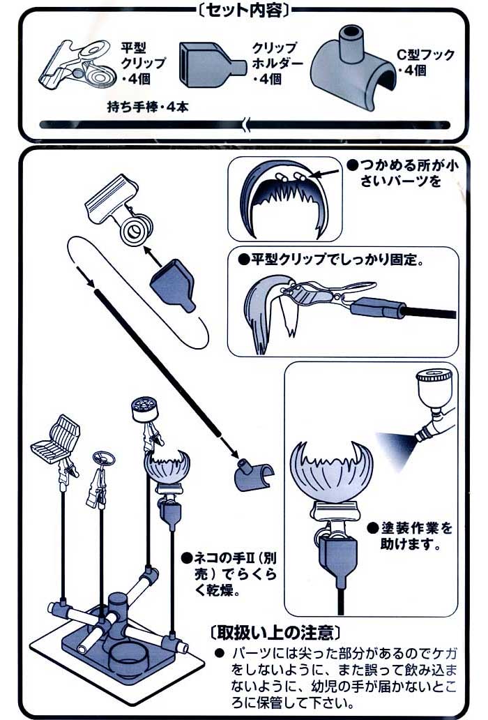 ネコの手 2 アシストパーツ B型 塗装持ち手 (GSIクレオス Gツール No.旧GT052) 商品画像_1