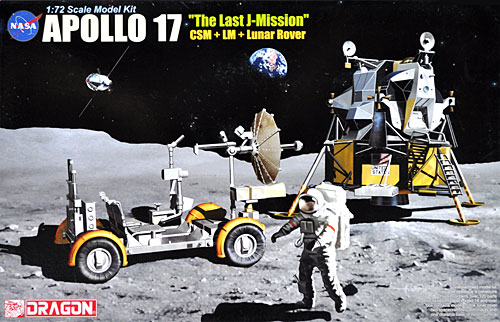 アポロ17号 最終ミッションJ (司令船＋着陸船＋月面車) プラモデル (ドラゴン ドラゴンスペースモデルキットシリーズ No.11015) 商品画像