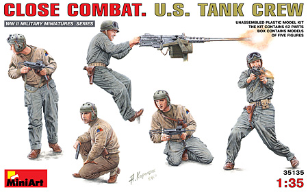CLOSE COMBAT U.S.戦車兵 プラモデル (ミニアート 1/35 WW2 ミリタリーミニチュア No.35135) 商品画像