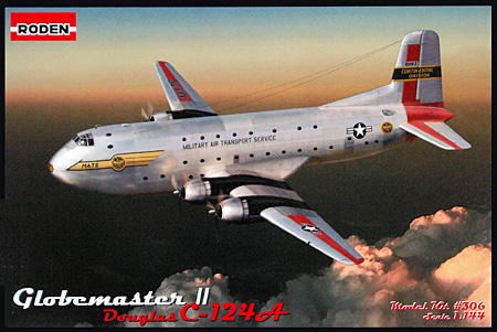 ダグラス C-124A グローブマスター 2 (アメリカ空軍輸送機) プラモデル (ローデン 1/144 エアクラフト No.306) 商品画像