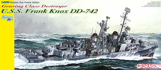 アメリカ海軍 ギアリング級駆逐艦 DD-742 フランク・ノックス プラモデル (ドラゴン 1/350 Modern Sea Power Series No.1045) 商品画像