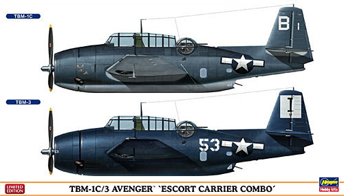 TBM-1C/3 アベンジャー 護衛空母 コンボ プラモデル (ハセガワ 1/72 飛行機 限定生産 No.01998) 商品画像