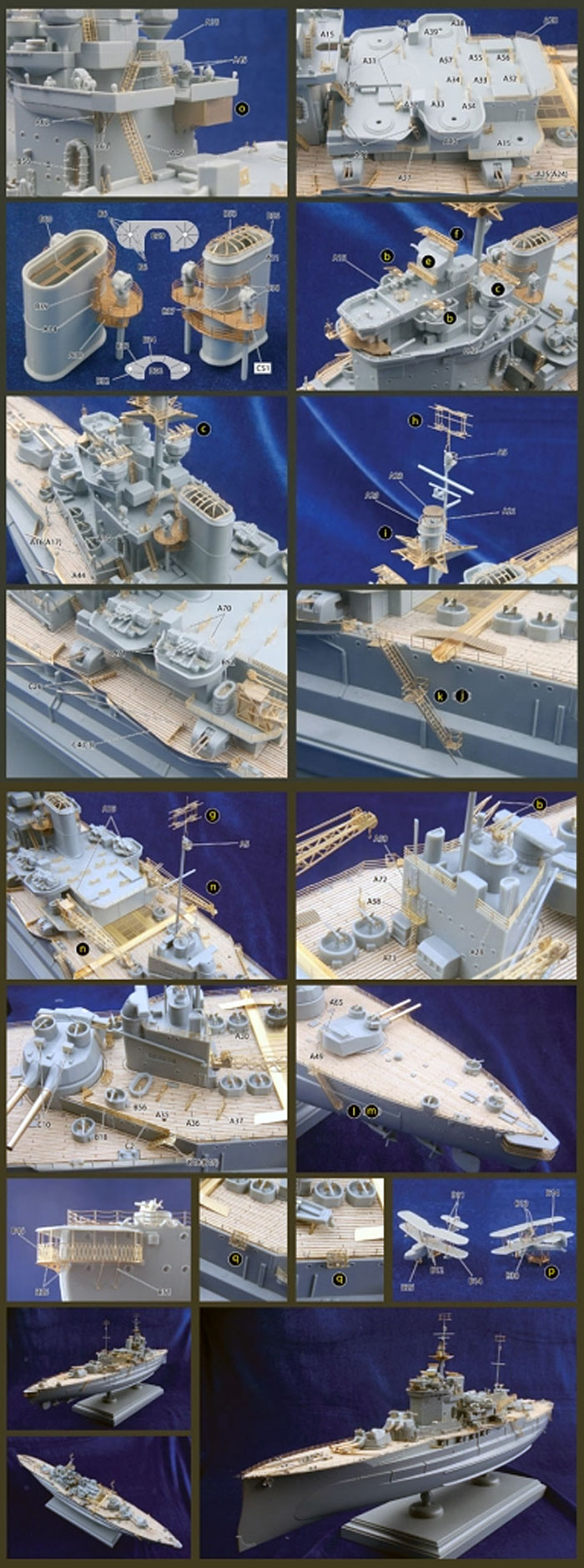 HMS ウォースパイト用 ディテールアップパーツ エッチング (KA Models 艦船用 エッチングパーツ No.KG-10010) 商品画像_3