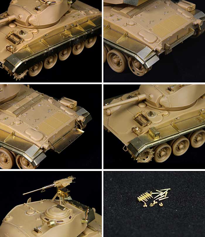 WW2 アメリカ陸軍 M24 チャーフィー用 ディテールアップパーツセット エッチング (ライオンロア 1/35 Full Set of SuperDetail-Up Conversion Series No.LAS35018) 商品画像_2