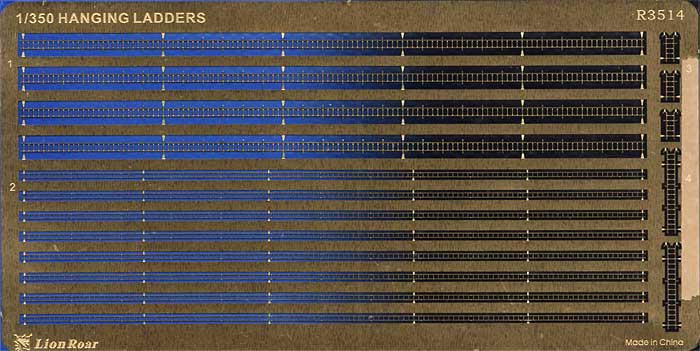 WW2 艦船用梯子 エッチング (ライオンロア 1/350 艦船用エッチングパーツ No.R3514) 商品画像_1
