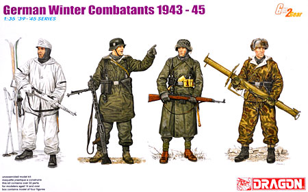 ドイツ軍兵士 1943-45 冬季戦闘装備 プラモデル (ドラゴン 1/35 