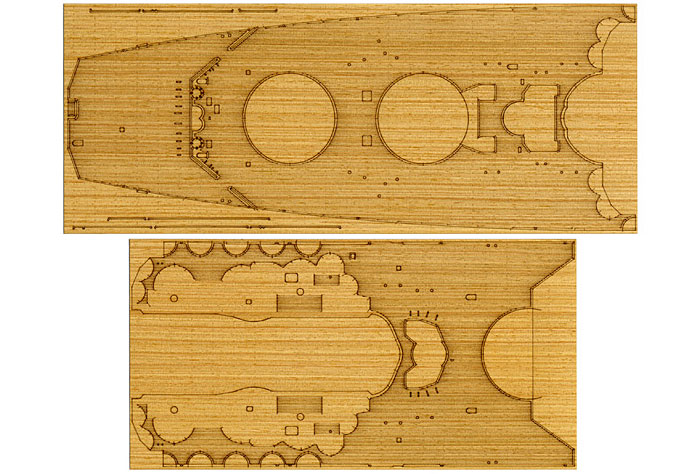 日本戦艦 大和 木製甲板シート 甲板シート (タミヤ ディテールアップパーツシリーズ （艦船モデル用） No.旧12645) 商品画像_1