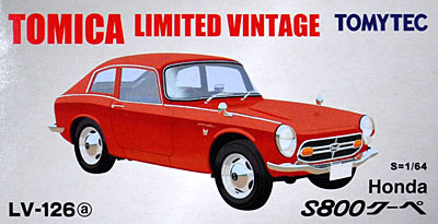ホンダ S800 クーペ (赤) ミニカー (トミーテック トミカリミテッド ヴィンテージ No.LV-126a) 商品画像
