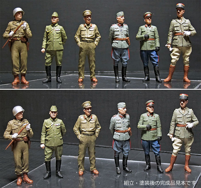 元帥将軍 6体セット 日英米独露仏 各1体 (The Generals of WW2 era) プラモデル (マスターボックス 1/35 ミリタリーミニチュア No.MB35108) 商品画像_3