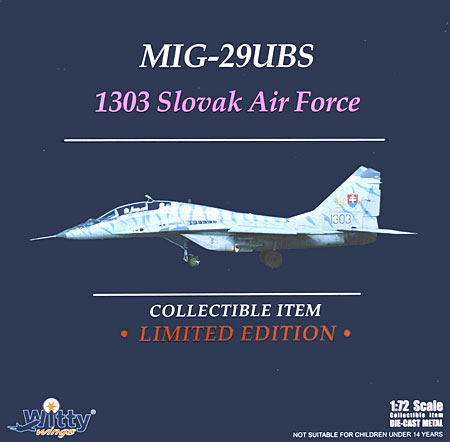 MiG-29UBS フルクラム スロヴァキア空軍 第1飛行隊 タイガーミート (1303) 完成品 (ウイッティ・ウイングス 1/72 スカイ ガーディアン シリーズ （現用機） No.75228) 商品画像