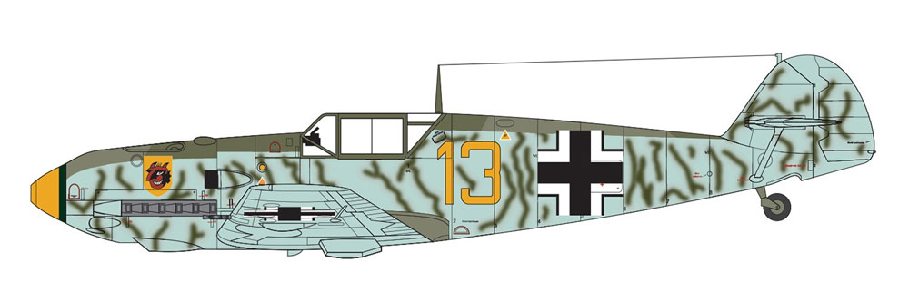 メッサーシュミット Bf109E-4 プラモデル (エアフィックス 1/72 ミリタリーエアクラフト No.A01008A) 商品画像_1