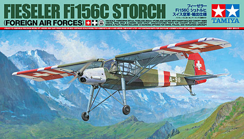 フィーゼラー Fi156C シュトルヒ スイス空軍 輸出仕様 プラモデル (タミヤ 1/48 飛行機 スケール限定品 No.25158) 商品画像