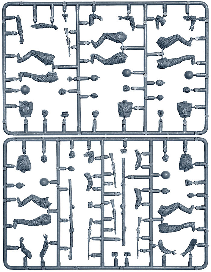 ソビエト歩兵 作業シーン プラモデル (ミニアート 1/35 WW2 ミリタリーミニチュア No.35137) 商品画像_2