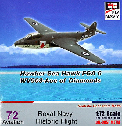 ホーカー シーホーク FGA.6 WV908 Ace of Diamonds 完成品 (ウイッティ・ウイングス 1/72 スカイ ガーディアン シリーズ （レシプロ機） No.AV72-23-004) 商品画像