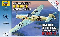 ズベズダ 1/72 エアクラフト プラモデル メッサーシュミット Bf109F-2