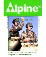 アルパイン 1/35 フィギュア 武装親衛隊 戦車コマンダー セット (2体セット)
