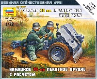 ズベズダ （Zvezda） ART OF TACTIC ドイツ 75mm 歩兵砲 w/クルー