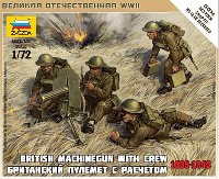 ズベズダ ART OF TACTIC イギリス 機関銃 w/クルー 1939-1943