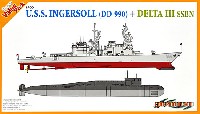 サイバーホビー 1/700 Super Value Pack （オレンジボックス） アメリカ海軍 駆逐艦 インガソル DD-990 ＋ ソ連海軍 原子力潜水艦 デルタ 3 (2隻セット)