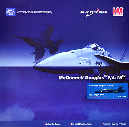 F/A-18A ホーネット ブルーエンジェルス 2010 完成品 (ホビーマスター 1/72 エアパワー シリーズ （ジェット） No.HA3514) 商品画像
