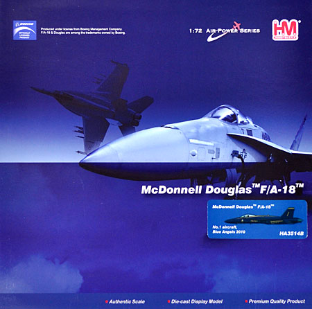 F/A-18A ホーネット ブルーエンジェルス 2010 1番機 完成品 (ホビーマスター 1/72 エアパワー シリーズ （ジェット） No.HA3514B) 商品画像