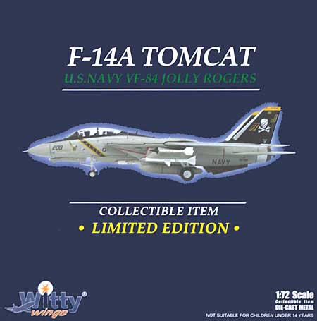 F-14A トムキャット アメリカ海軍 VF-84 ジョリー・ロジャース AJ200 完成品 (ウイッティ・ウイングス 1/72 スカイ ガーディアン シリーズ （現用機） No.WTW-72-009-023) 商品画像