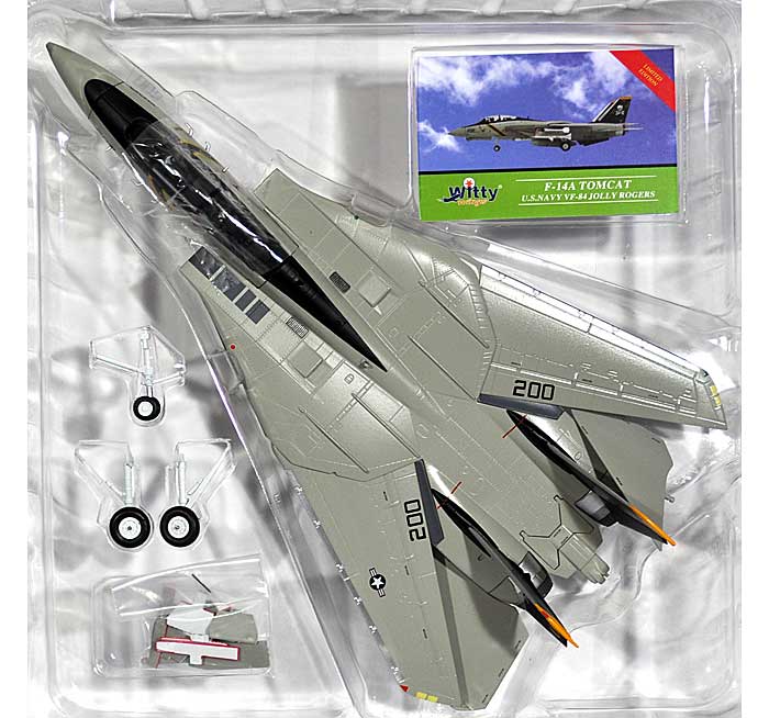 F-14A トムキャット アメリカ海軍 VF-84 ジョリー・ロジャース AJ200 完成品 (ウイッティ・ウイングス 1/72 スカイ ガーディアン シリーズ （現用機） No.WTW-72-009-023) 商品画像_1