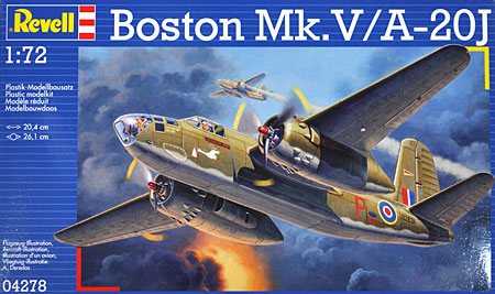 ボストン Mk.5 / A-20J プラモデル (Revell 1/72 飛行機 No.04278) 商品画像