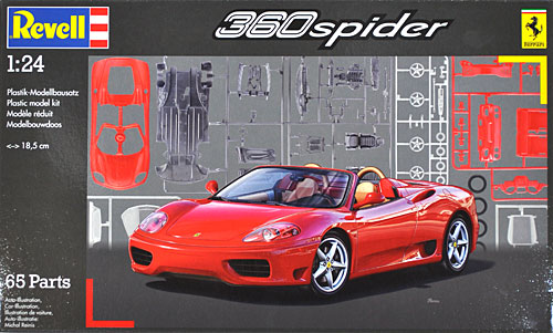 フェラーリ 360 モデナ スパイダー プラモデル (レベル カーモデル No.07085) 商品画像