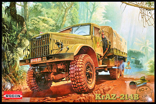 ソ連 クァーズ KrAZ214B 6輪 重大型トラック プラモデル (ローデン 1/35 AFV MODEL KIT No.804) 商品画像