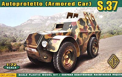 イタリア アウトプロテット S.37 装甲車 プラモデル (エース 1/72 ミリタリー No.72284) 商品画像