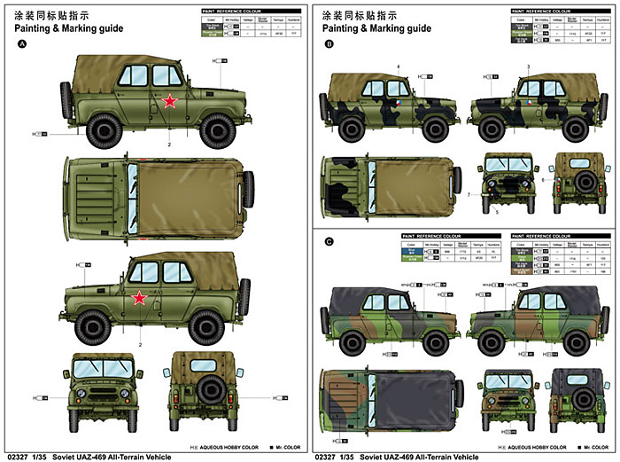 ソビエト UAZ-469 ATV ツンドラ プラモデル (トランペッター 1/35 AFVシリーズ No.02327) 商品画像_2