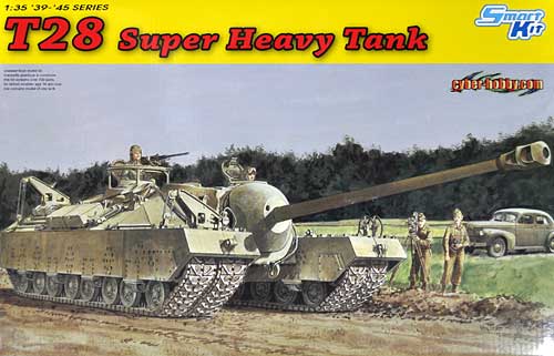 アメリカ陸軍 T-28 超重戦車 プラモデル (ドラゴン 1/35 39-45 Series No.6750) 商品画像