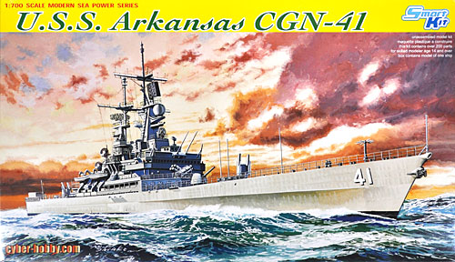 アメリカ海軍 U.S.S アーカンソー CGN-41 原子力ミサイル巡洋艦 プラモデル (サイバーホビー 1/700 Modern Sea Power Series No.7124) 商品画像