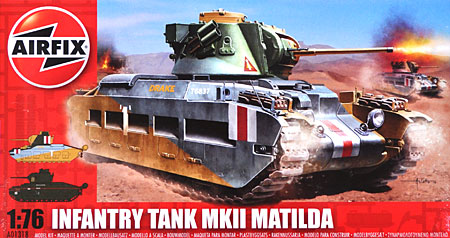マチルダ戦車 プラモデル (エアフィックス 1/76 AFV No.A01318) 商品画像