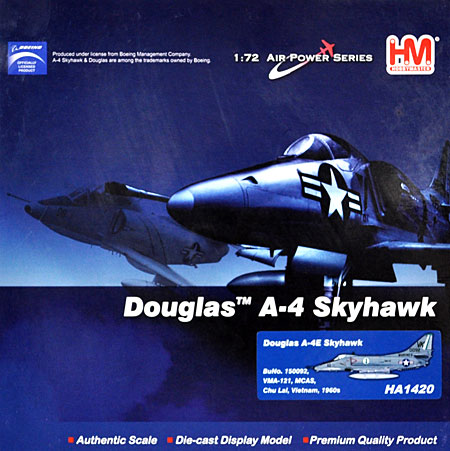 A-4E スカイホーク VMA-121 完成品 (ホビーマスター 1/72 エアパワー シリーズ （ジェット） No.HA1420) 商品画像
